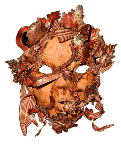 Autumn Leaf mask by Rebecca Wells Stout
